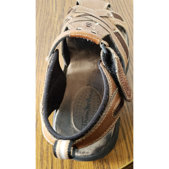Thom Mcan Mens Sandals Size 10 Leather Strap Fisherman Slingback - Picture 5 of 16